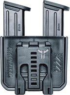 OWB Double Mag Pouch for Glock 17, 19, 22, 23 & More - USA Made - Signature Double Magazine Carrier with Tek-Lok Belt Attachment Clip by Blade-Tech Holsters