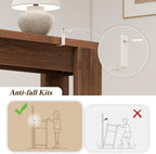 71" Extra Long Console Table, Wood Farmhouse Entryway Table, Behind Couch, Hallway, Foyer, Narrow Sofa Tables for Front Door