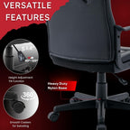 Ergonomic Computer Gaming Chair Home Office Racing Executive Video Task Desk PU Leather for Adults Teens Kids Gamer