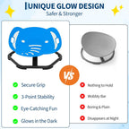 Garvee Spinning Chair for Autistic Kids, Multifunctional Sensory Chair, Glow-in-the-Dark Elephant Swivel Seat, Balance Training Sit and Spin Toy for ADHD, Ideal Gift for Autistic Boys, Ages 3+