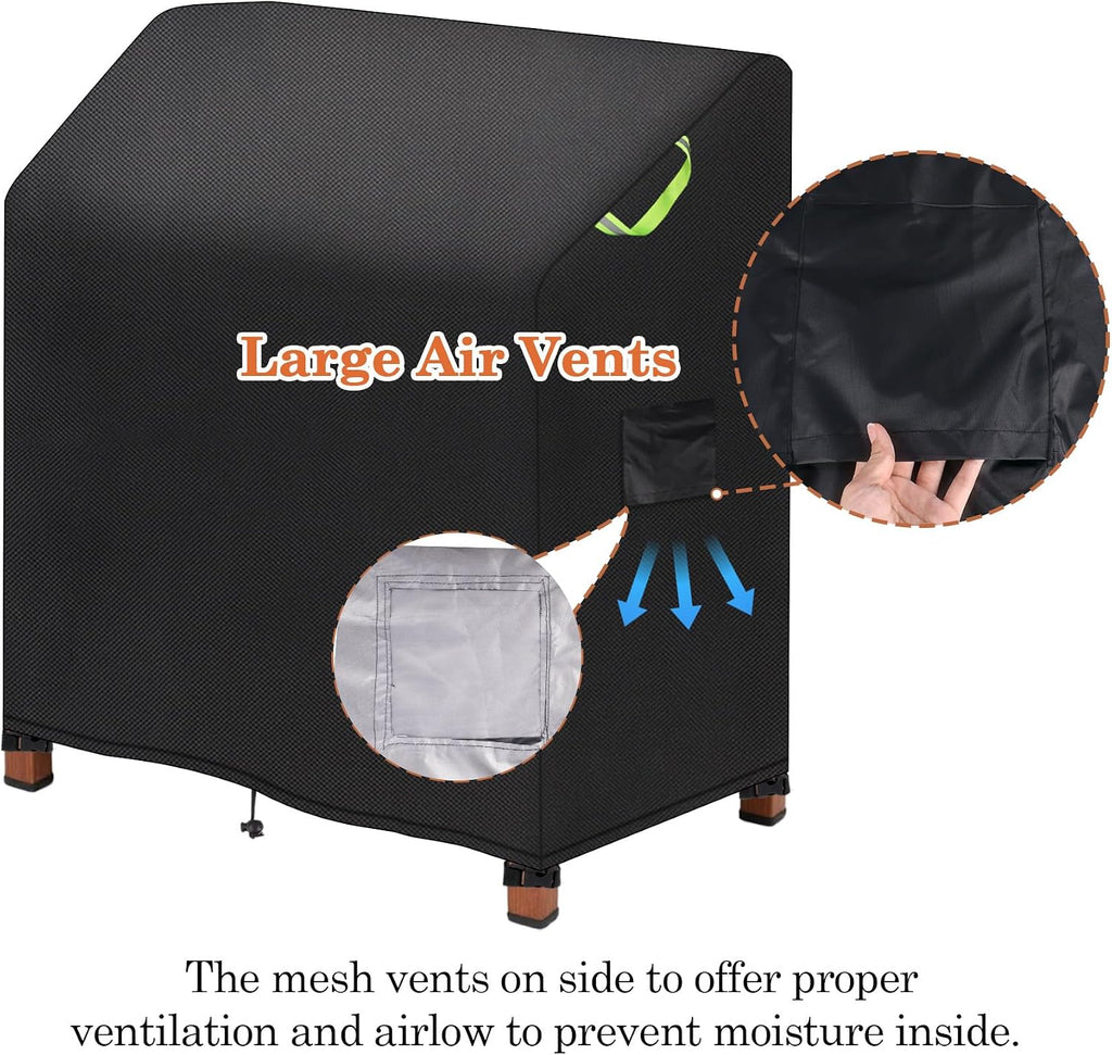 Klmnop Outdoor Garden Potting Bench Table Cover, Waterproof & Windproof Cover for Garden Potting Table, Cabinet & Planting Workstation, UV Resistant(47"W x 20"D x 47"H)