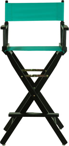 Casual Home 30" Director's Chair Black Frame-with Teal Canvas, Bar Height