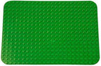 Strictly Briks Building Brick Baseplate for Building Toy Projects, Large Toy Building Sets - Compatible with Major Block Brands - 15 x 10.5 in, Green (Pack of 2)