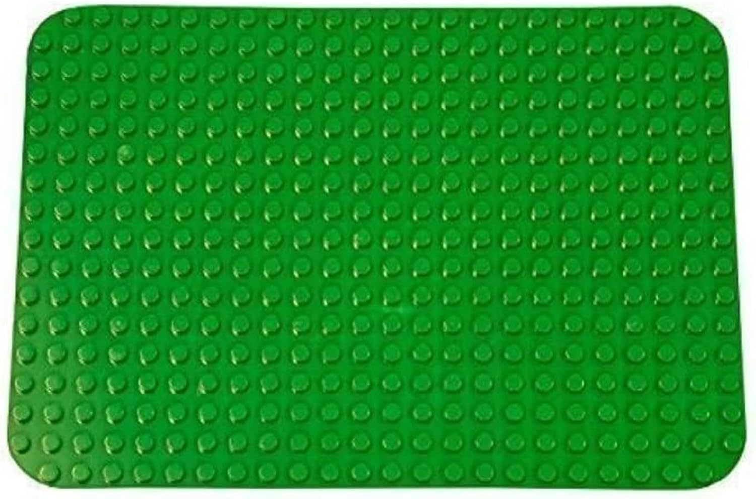 Strictly Briks Building Brick Baseplate for Building Toy Projects, Large Toy Building Sets - Compatible with Major Block Brands - 15 x 10.5 in, Green (Pack of 2)