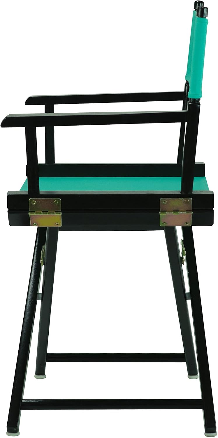Casual Home 18" Director's Chair Black Frame with Teal Canvas