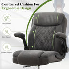 Drafting Chair Tall Office Chair for Standing Desk, Ergonomic Tall Desk Chair with Adjustable Foot Ring, Flip-Up Armrests, Lumbar Support, Comfortable Fabric Seat – Ideal for Home and Office Use