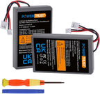 2-Pack LIP1522 PS4 Controller Battery Compatible with Sony PlayStation 4 PS4 and PS4 pro Dualshock 4 CUH-ZCT1E CUH-ZCT1H CUH-ZCT1H/B CUH-ZCT1H/R CUH-ZCT1U CUH-ZCT2 CUH-ZCT2U