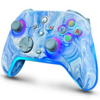 Wireless Pro Controller for Switch/OLED/Lite - 1200mAh Rechargeable Switch Turbo Controller with 10 RGB Led Light, Programmable, Wake Up - Wireless iOS Android Remote Gamepad, Wired PC Game Joystick