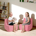 Toddler Chair, Comfy Kids Sofa Chair for Playroom, Supportive Toddler Couch for Girls with Washable Cover, Small Kids Furniture Sofa for Baby Gift (L-Shape-Pink)