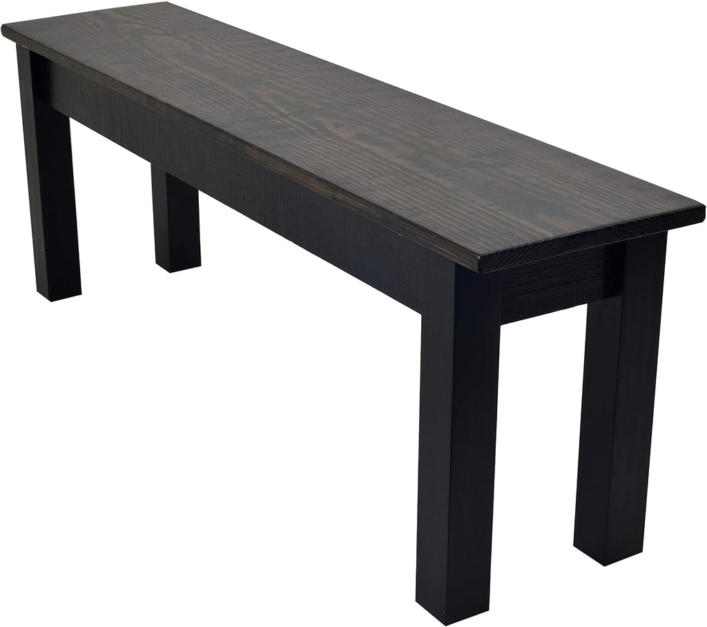 Dark Walnut and Black Bench (24)