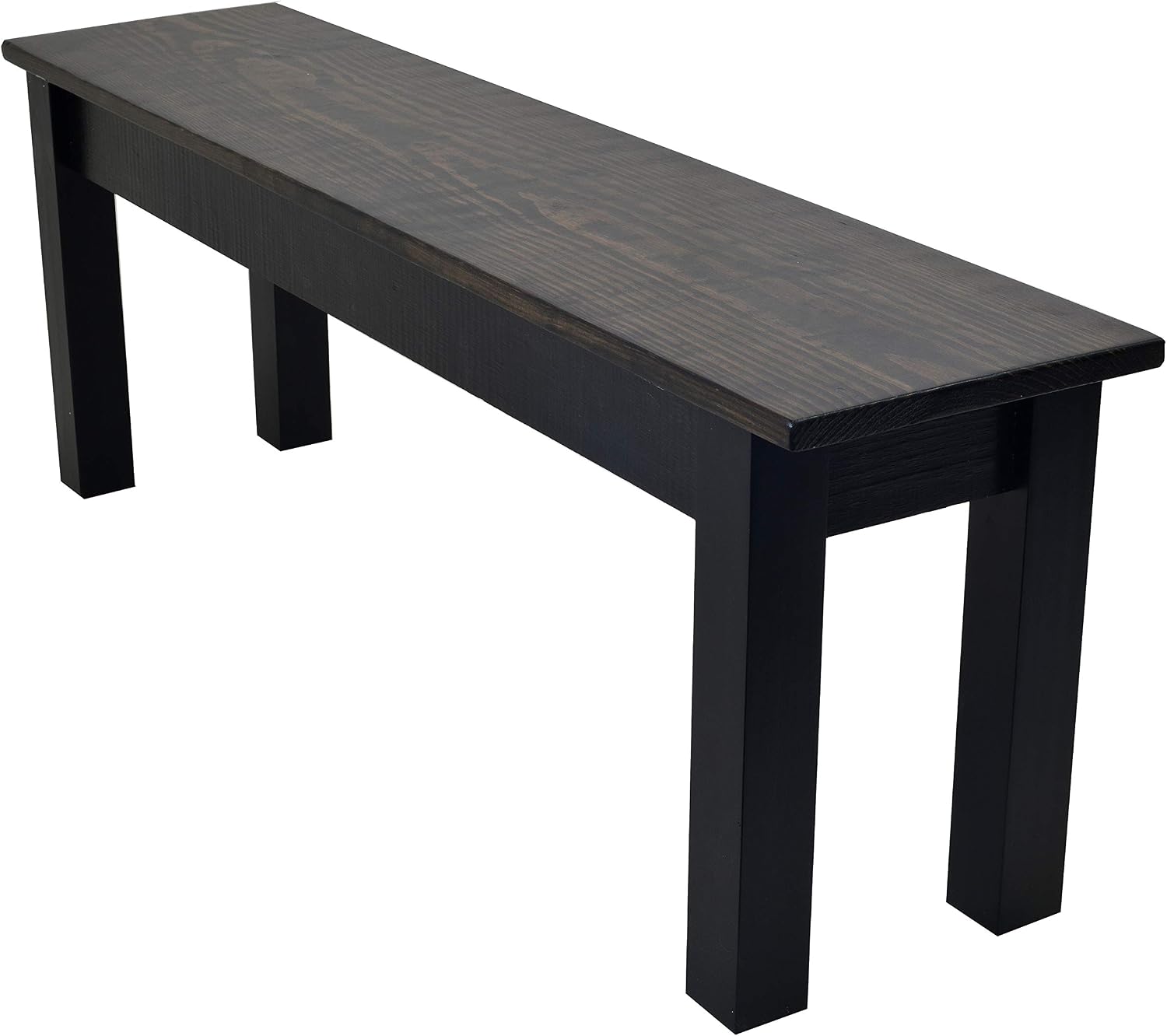 Dark Walnut and Black Bench (24)
