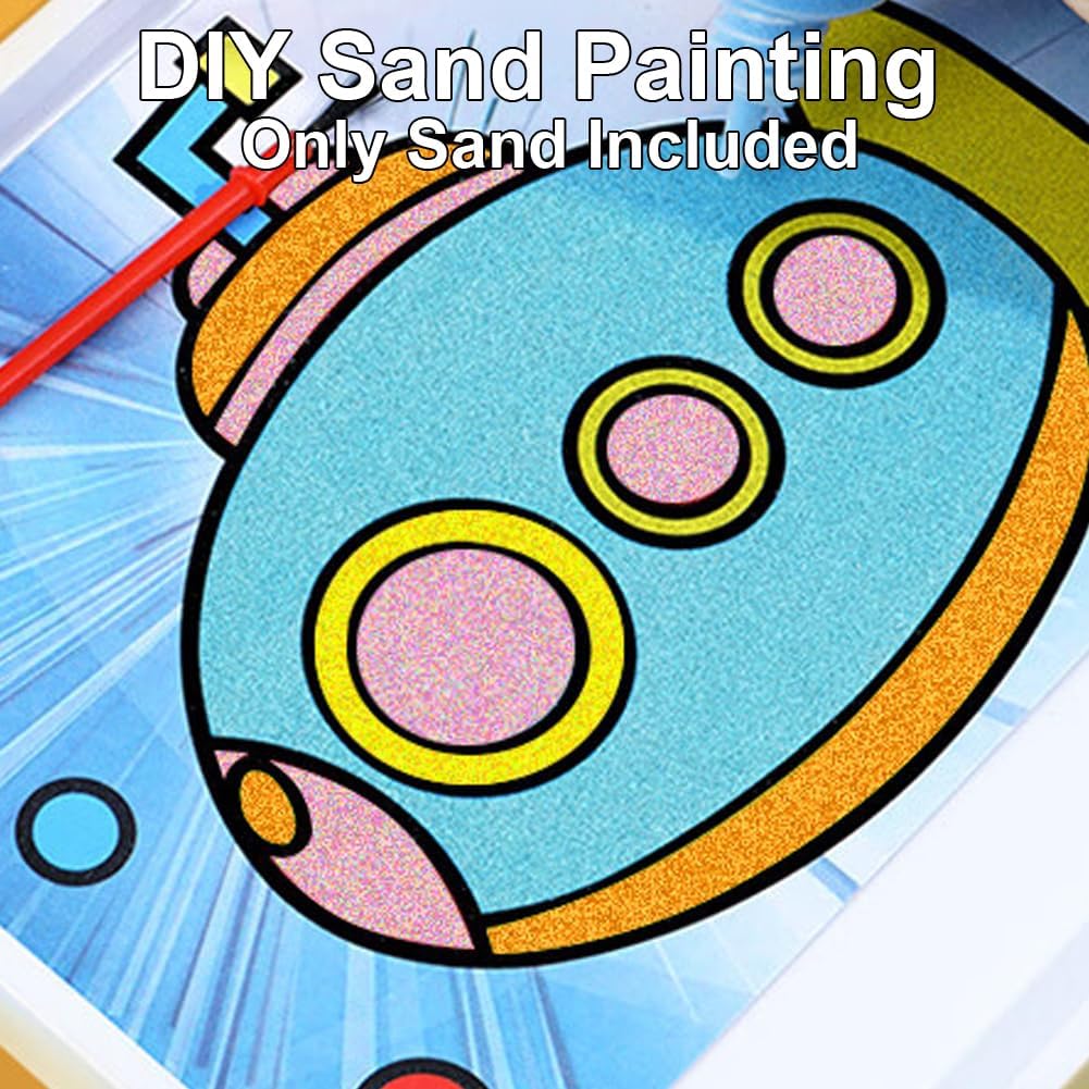 0.85LB White Adult Sand Art for Bottles, Art Sand Assortment Decorating Adhesive Sand Art Pictures, Fine Sand for DIY Sand Painting, Colored Sand Arts for Wedding Decoration