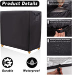 Outdoor Kitchen Cover 39.4x18.1x35.8In,Cabinet Covers Garden Storage Cabinets,Potting Bench Waterproof Table Weatherproof,for Patio Tables Outdoors Shelf Furniture Small Wood Tool Chest Proof(Black)
