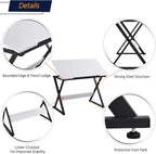 Yaheetech Drafting Table for Artists Art Desk Drawing Painting Studying Table w/Tilted Tabletop Art Craft Work Station for Adults Home Office School Use