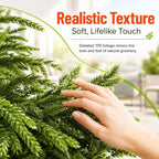 2Pack 3FT Artificial Topiary Trees for Outdoor, UV Resistant Realistic Faux Pine Shrubs Plants, Indoor Fake Trees for Home Offices Front Porch Decor