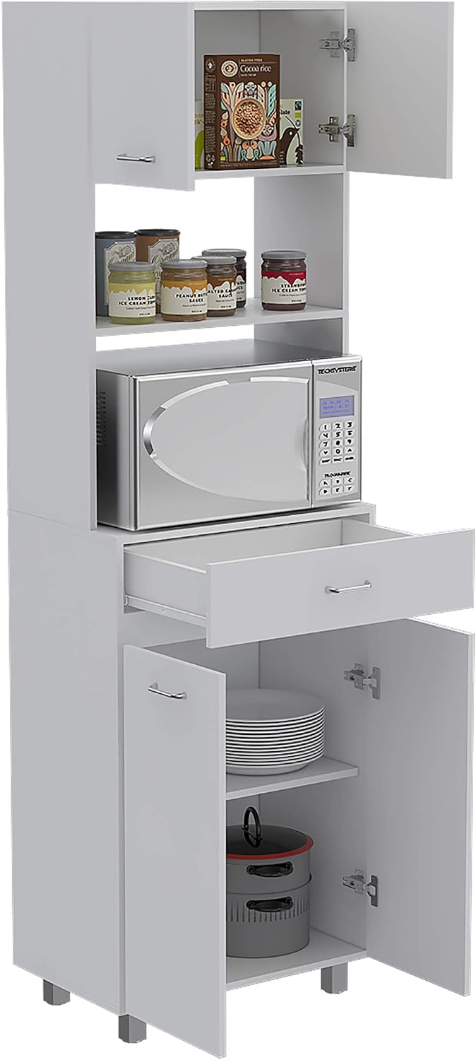 Bottom Two-Door Cabinet,Sideboard,Buffet Cabinet,Spacious Top Surface,Space-Saving Kitchen Furniture,White