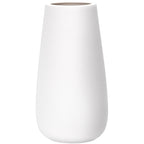 D'vine Dev 12 Inch Ivory Elegant Oval Ceramic Vase for Flowers, Home Décor Vase with Design Box, VS-LD-C-2