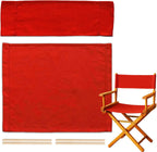 STAY GENT Director's Chair Canvas Replacement Kit 21" L x 8" W - 21" L x 16.5" W Replacement Canvas Durable Cotton Canvas Seat & Back Covers for Home,Model Artist,Makeup,Show Dressing Room, 1 Set Red