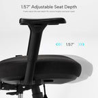 EUREKA ERGONOMIC Typhon Gaming Chair, Ergonomic Office Chair, Home Office Desk Chairs, Gaming Chairs for Adults, Mesh Office Chair, Adjustable Armrest Headrest, Hight Back, BlackBlue