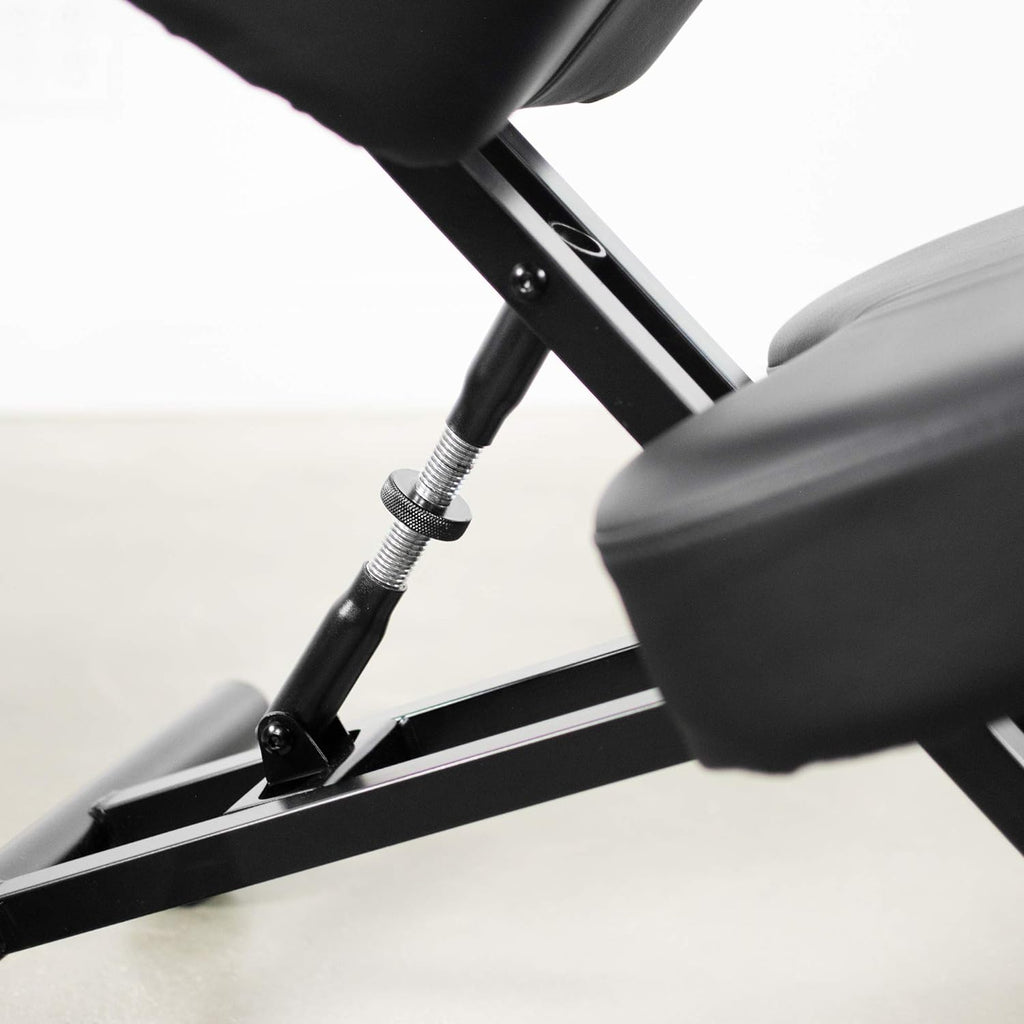 Ergonomic Kneeling Chair, Adjustable Stool for Home and Office - Improve Your Posture with an Angled Seat - Thick Comfortable Moulded Foam Cushions - Brake Casters