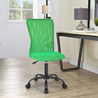 Home Office Desk Chair Ergonomic Mesh Computer Gaming Chair with Back Support Modern Executive Mid Back Rolling Swivel Chair for Men&Women (Green)