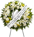 Fanfanwin Funeral Sash Memorial Wreath Sash Funeral Ribbon Celebration of Life Ribbon for Casket or Wreath Flower Memorial Service Honor the Loved Ones 58x4'' (White,Love You for Always)