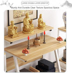 Altar Table， Stand Meditation Prayer Table Altar Cabinet for Homes Temples Ancestral Halls(White,60cm(23.6in))