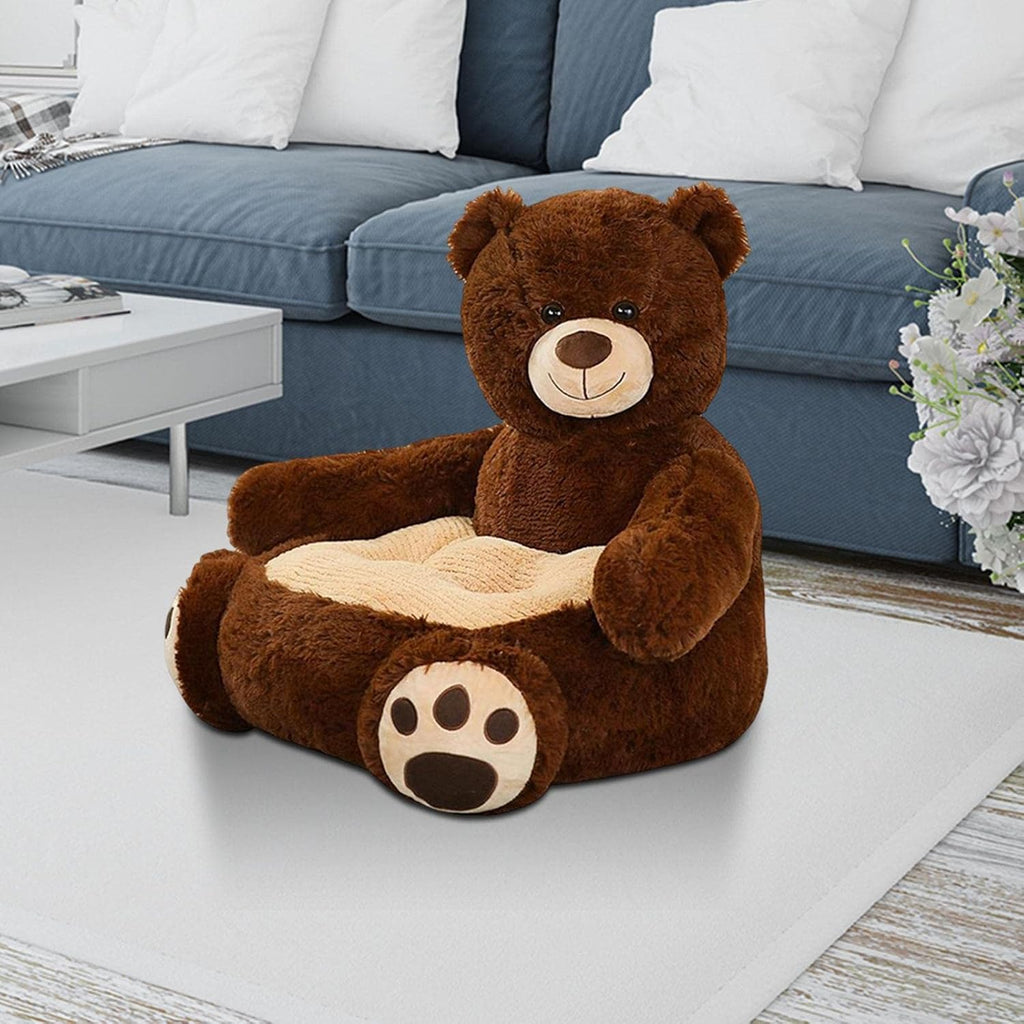 Kids Sofa Seat, Animals Shaped Seat Cushion for Bedroom Living Room Home Decor, Bear