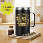 CHICKOR Retirement Gift for Woman Men 2026 + Natural stone Keychain – Every Sip Tastes Like It's Not My Problem Anymore – Funny Retirement Gifts Coworker Teacher Nurse – Travel Mug with Handle 24 oz