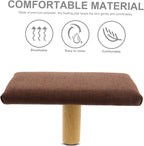 OUNONA Wooden Kneeling Bench for Meditation and Prayer with Comfortable Cotton Cloth Cushion, Portable Design Featuring Versatile Usage and Natural Elegance, for Home Decor and Office