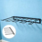 DOITOOL Foldable Wall Mounted Boot Rack for 2-Pair Tall Boots, Space Saving Iron Shoe Organizer Expansion Screws, Easy No Drill Installation for Closet and Indoor Footwear Storage