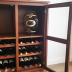 Wine Cork Holder for Countertop or Cabinet, Barrel-Shaped Metal Cork Holder Holds Up to 227 Wine and Champagne Corks, Storage Organizer with Open Top and Non-Slip Base for Bar Area Kitchen