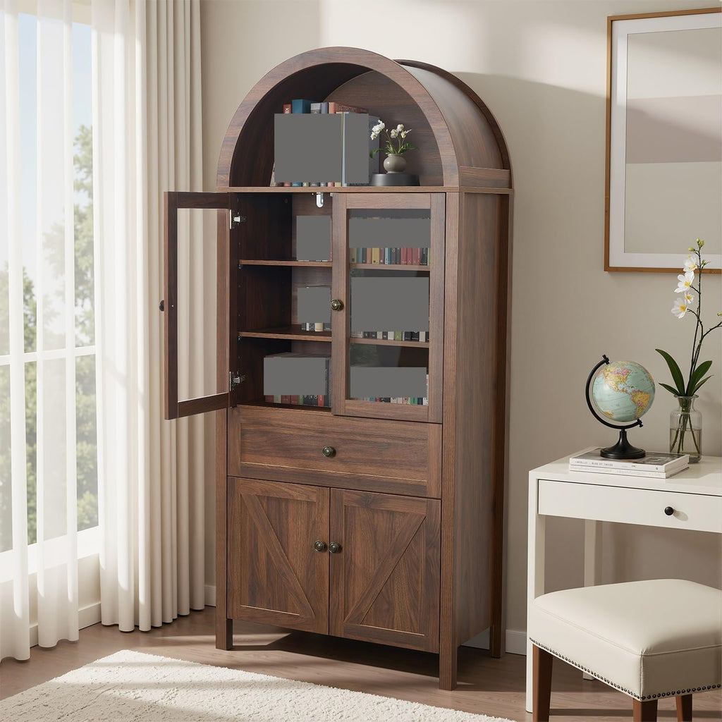 Dome Cabinet, Storage Locker with Large Storage Space, Retro Pantry Cupboard for Kitchen,for Kitchen Home