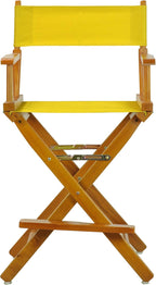 Casual Home 220-05/021-34 Director Chair 24" - Counter Height Honey OakFrame/Gold Canvas