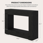 47 in Farmhouse Entryway Table, Farmhouse Console Table, Storage Rustic Sofa Tables for Hallway, Foyer, Living Room, Bedroom
