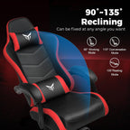 GTPLAYER Gaming Chair, Video Game Chairs Racing Style PC Game Chairs 350lbs for Adults - Padded High Back Ergonomic Reclining Silla Gamer, Linkage Armrest, Red
