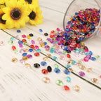 1100 Pieces Clear Wedding Table Scatter Confetti Crystals Acrylic Diamonds Rhinestones for Table Centerpiece Decorations Wedding Decorations Vase Beads Bridal Shower Decor(Multi, 10 MM)