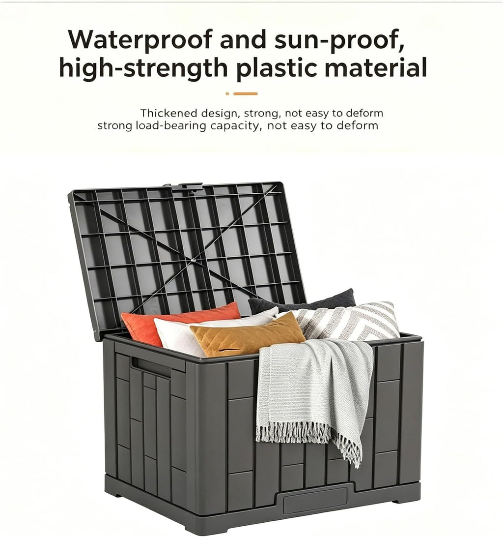 Outdoor Storage Box With Lock Slot, Package Delivery Boxes For Outside, Features Extra-large Storage Space, Deck Boxes Outdoor Waterproof, for A Wide Range Of Applications(Small)