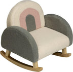 Gift Mark - Plush Kids Rocking Chairs - Grey