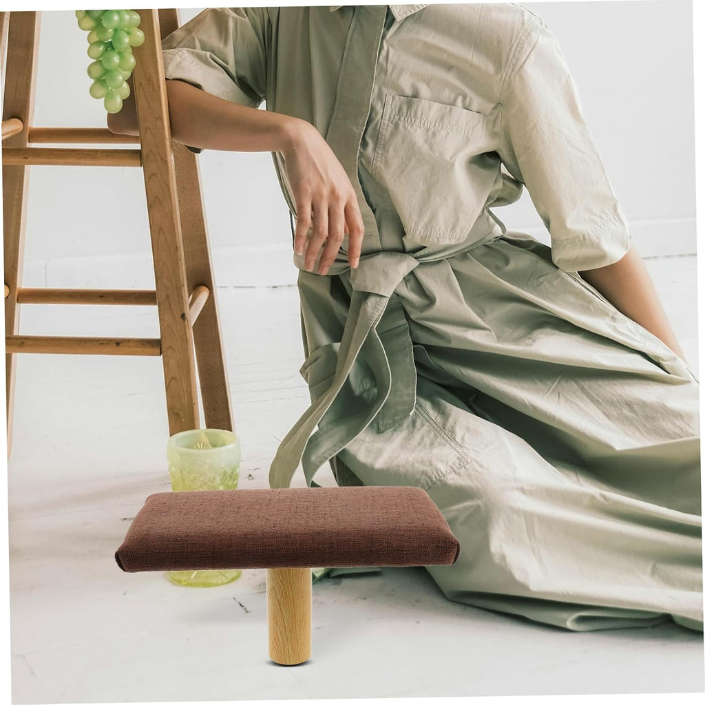 FOMIYES Wooden Bench Stool and Prayer, Small Size Under 150cm Height, Posture Support Seat for Zen, Mindfulness, and Practice