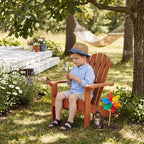 Kids Adirondack Chair, Wooden Patio Lounge Chair and Outdoor Seat for Kids, Natural Cedar Indoor Outdoor Chair for Porch Backyard Garden Deck