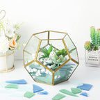 Cunhill 45 oz Sea Glass for Crafts 3 Color Frosted Sea Glass Bulk Cobalt Blue Light Green and Clear Pieces for Wedding Home Christmas DIY Decoration