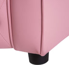 Qaba Kids Sofa Toddler Tufted Upholstered Sofa Chair Princess Couch Furniture with Diamond Decoration for Preschool Child, Pink