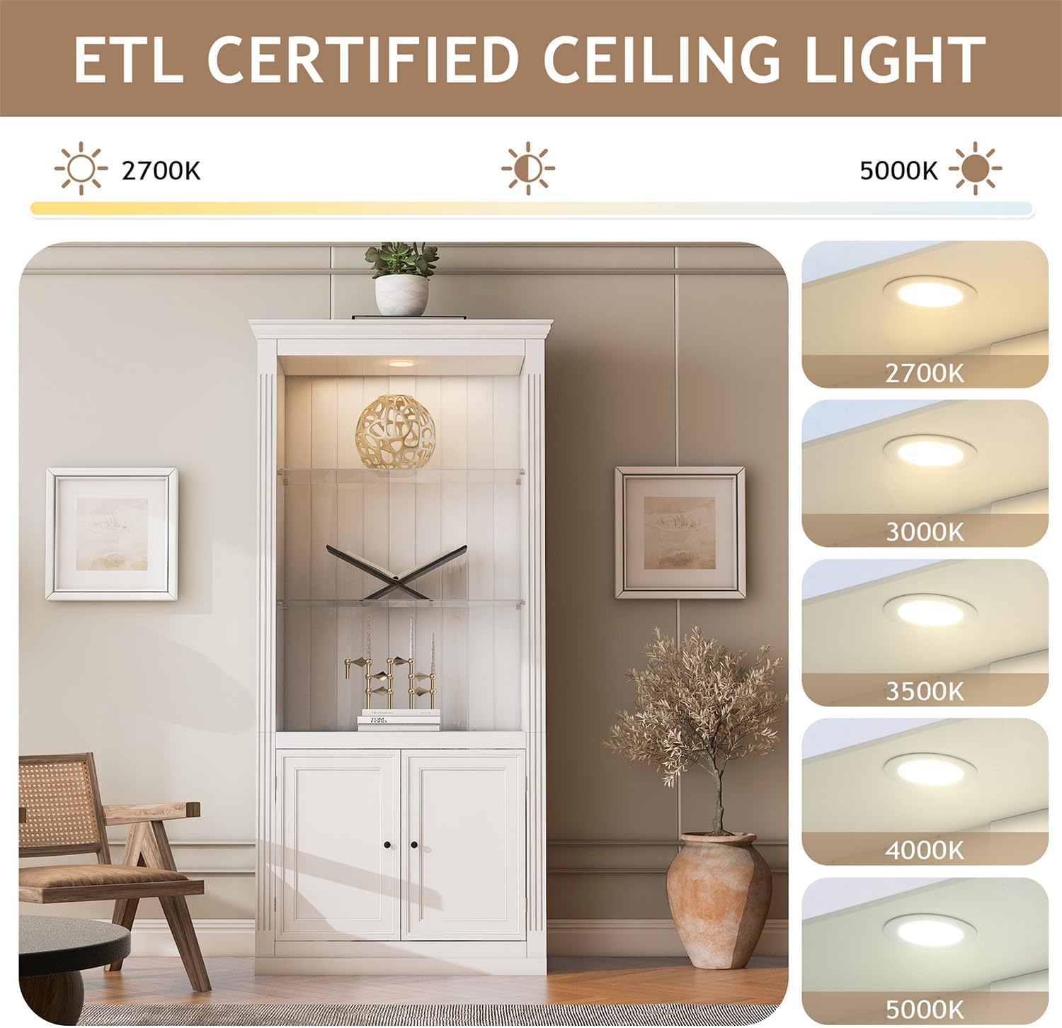 78.75''H Altar Table with 5-Colors Dimmable Ceiling Light, Storage Doors & Adjustable Glass Shelves, Buddhist Home Altar Cabinet for Living Room and Meditation Space (White)