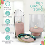 Sandsational Sparkle Ballet Pink Unity Sand, 1 LB (16 oz), Neutral Pink Colored Sand for Weddings, Vase Filler, Home Decor, Crafts, Terrariums, and More