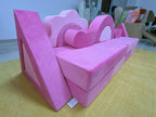PlayFlex™ Kids Modular Sofa -Children Imaginative Play Couch (Hot Pink)