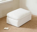 Ottoman for 112" Cloud Sectional Couch, Ottoman Seat for Boneless Couches, Deep Seat, Comfy Soft Cushions, No Assembly, Beige
