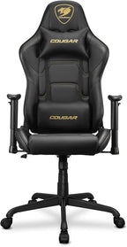 Cougar Armor Elite Royal Ergonomic Gaming Chair, Premium PVC Leather, 2D Armrest, 160º Reclining, Height Adjustment, Adjustable Tilt Tension, Head & Lumbar Pillow