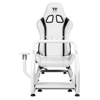 Thermaltake GR300 Racing Simulator Cockpit; Adjustable PVC Seat; Adjustable Pedal & Wheel Mounts; Shifter Mount Included; Compatible with Thrustmaster/Logitech Fanatec; GSC-R30-CPASWH-01