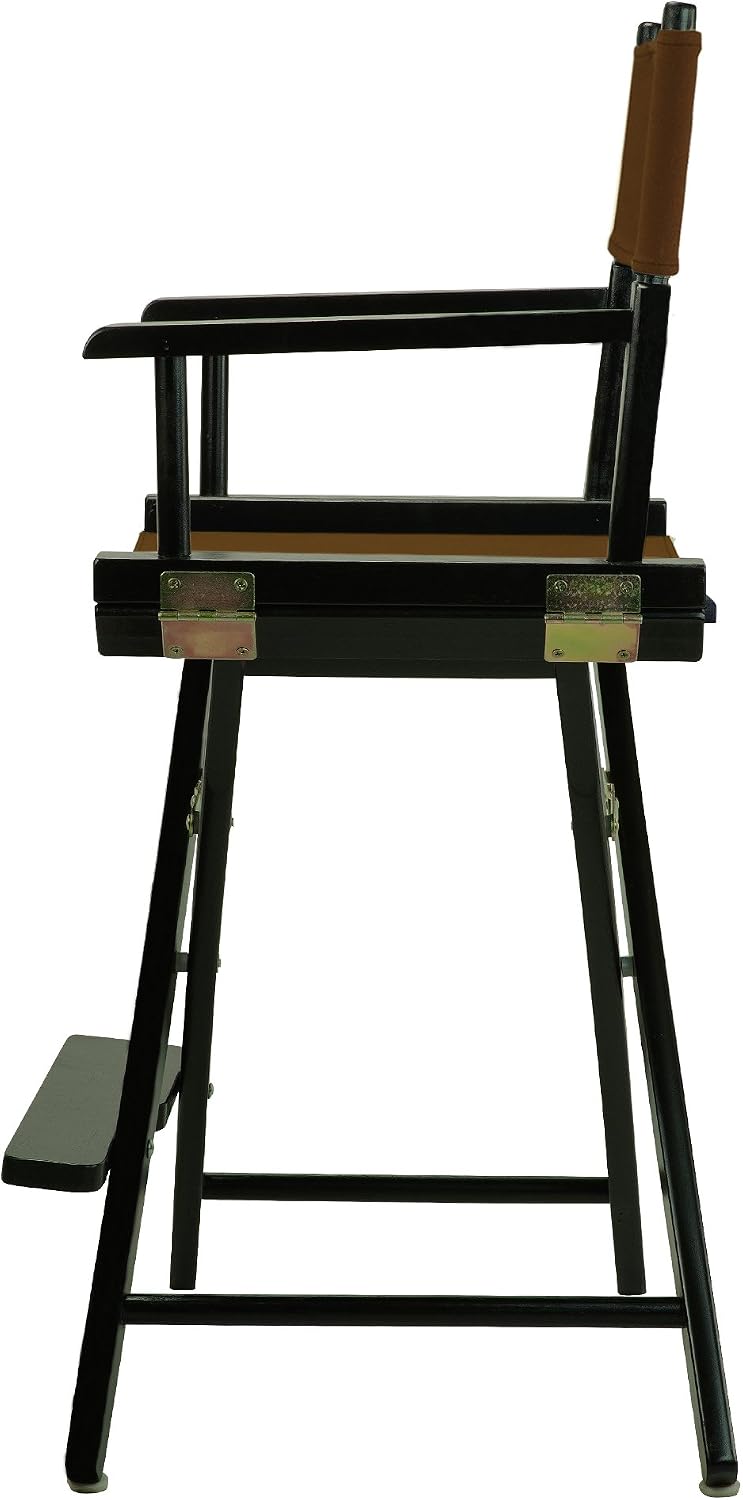 Casual Home 220-02/021-45 Director Chair 24" - Counter Height BlackFrame/Brown Canvas